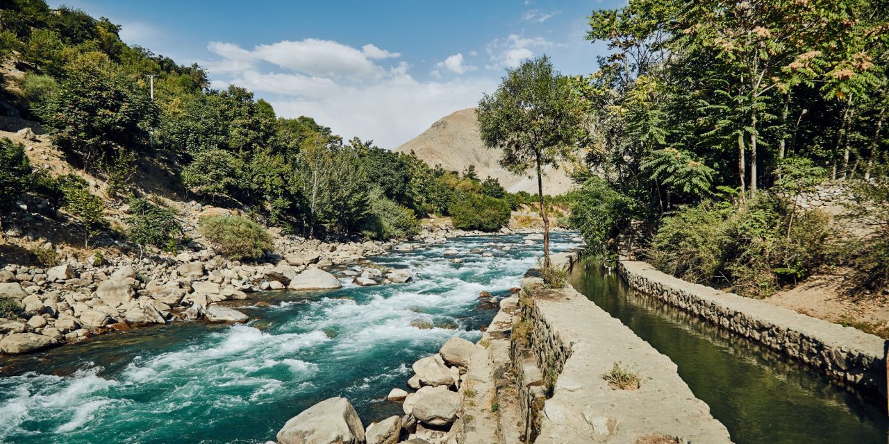 Lembah Panjshir Daerah Landskap Hijau Subur Di Afghanistan