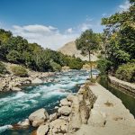 Lembah Panjshir Daerah Landskap Hijau Subur Di Afghanistan